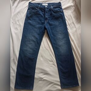 MOTHER High Rise Dark Blue Jeans